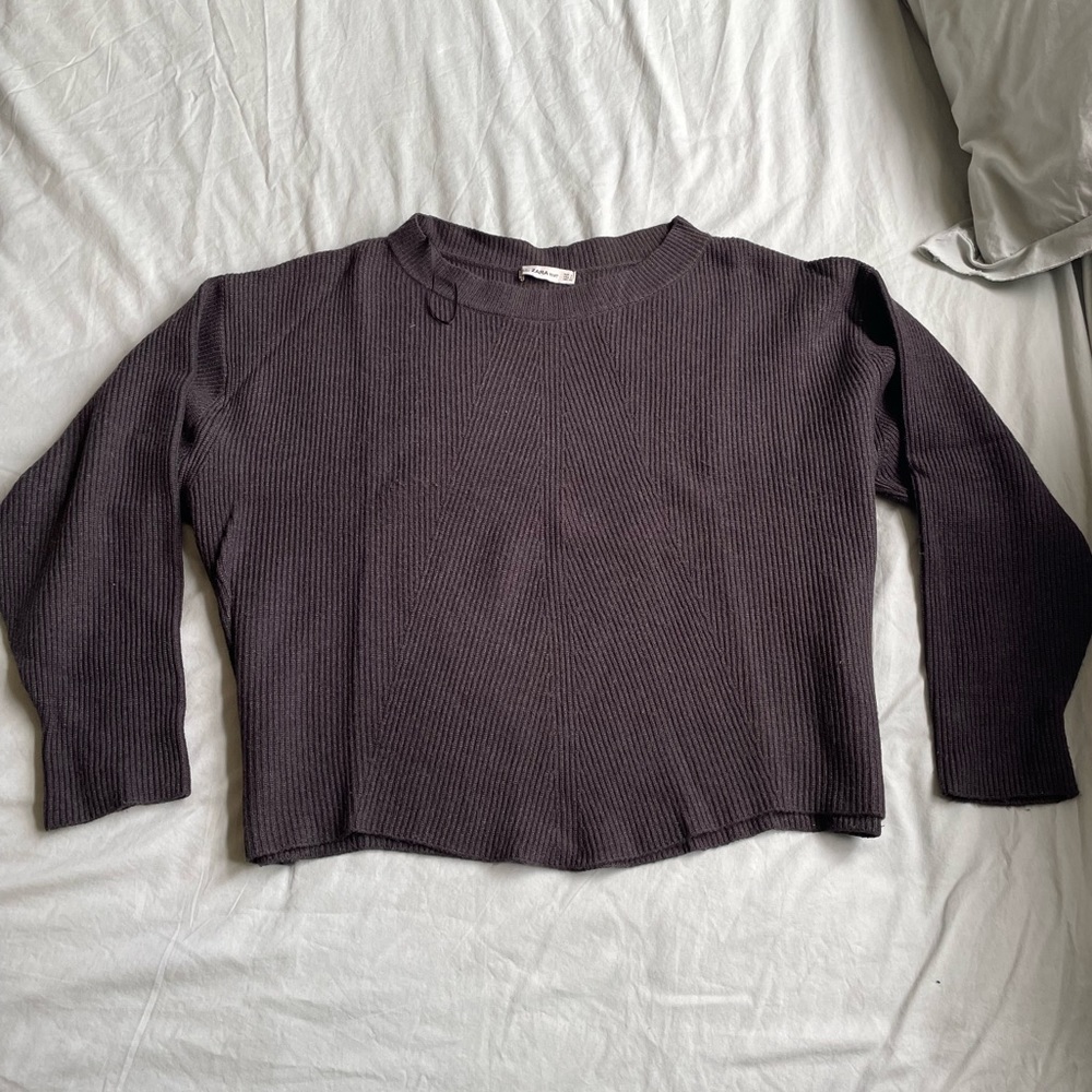 Zara Gray Knit Sweater